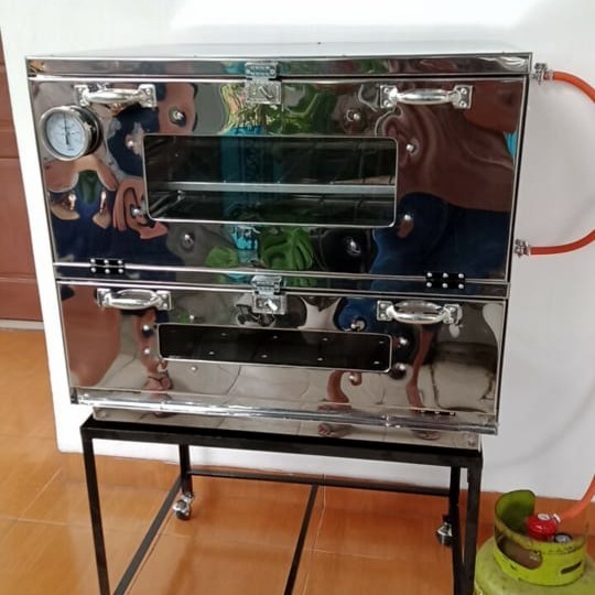 OVEN GAS STAINLESS 75X55X70 BIMA BERKAH PETI ONGKOS OTW SAMARINDA