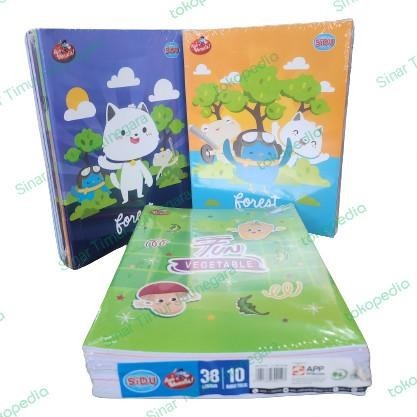 

Buku Tulis SIDU (Sinar Dunia) 38 Lembar 1 Pak Isi 10 Buku