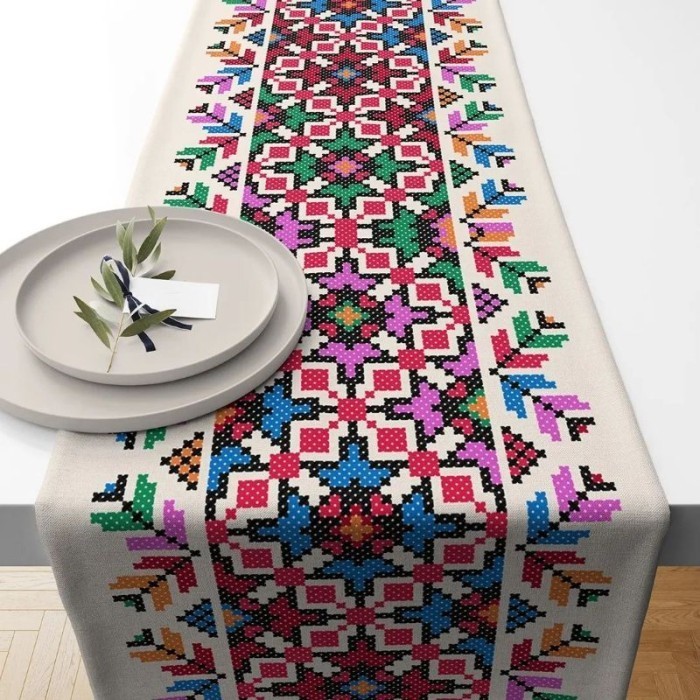 Table Runner Print Taplak Meja Motif Turki Edirne