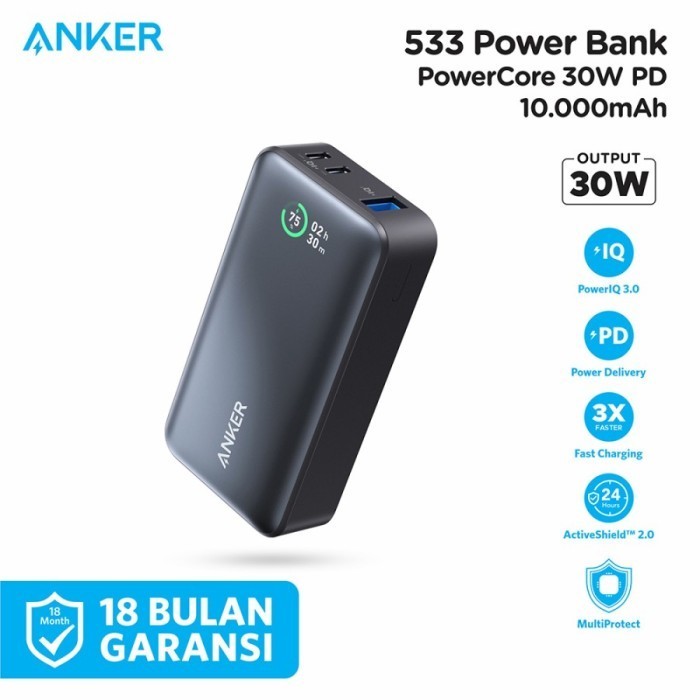 PowerBank Anker 533 PowerCore 10.000 mAh PD 30W - A1256