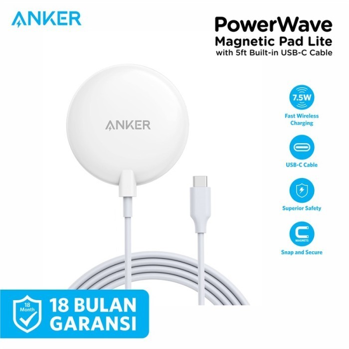 Wireless Charger Anker PowerWave Magnetic Pad Lite - A2567