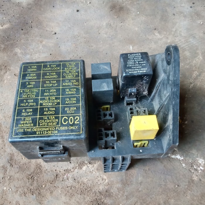 Fuse Box Sikring Bawah Dasboard Kia Visto #Terbaik 100%