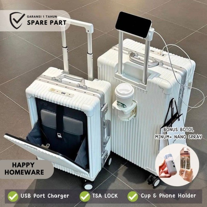 Koper Cabin Kabin Usb Laptop Luggage Koper Bisnis Koper Kerja Suitcase