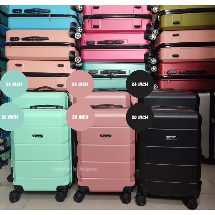 Koper Premium 24 Inch 7182 Polo Koper Traveling , Koper Pakaian,