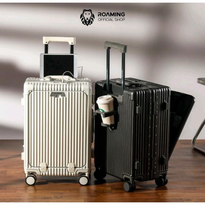 Roaming K002 Koper Laptop 20 Inch - 24 Inch Usb Port Kabin Bagasi