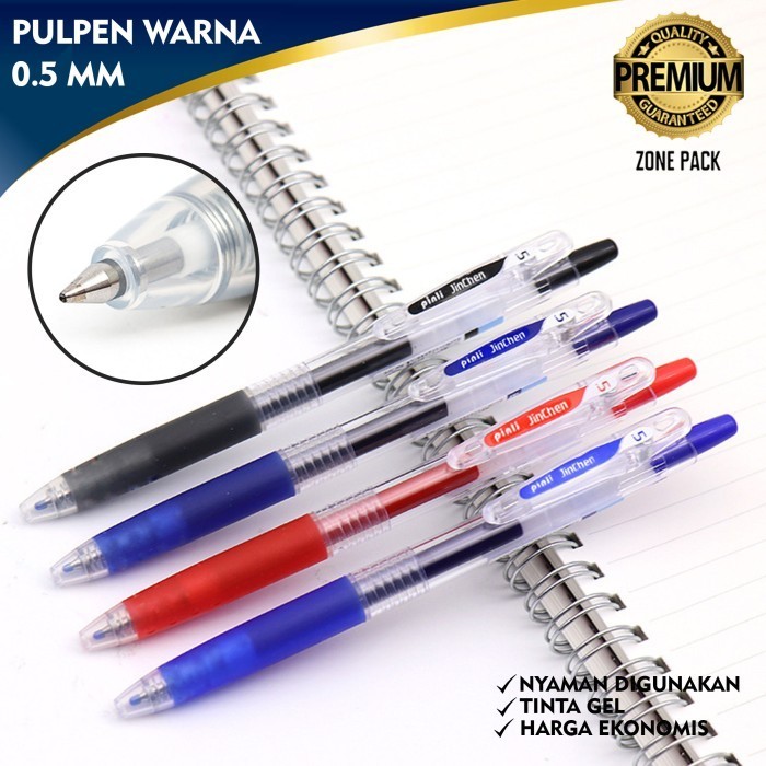 

>>>>>] Zone Pack Pulpen Warna Pena Gel Alat Tulis Bolpoin Tinta Hitam