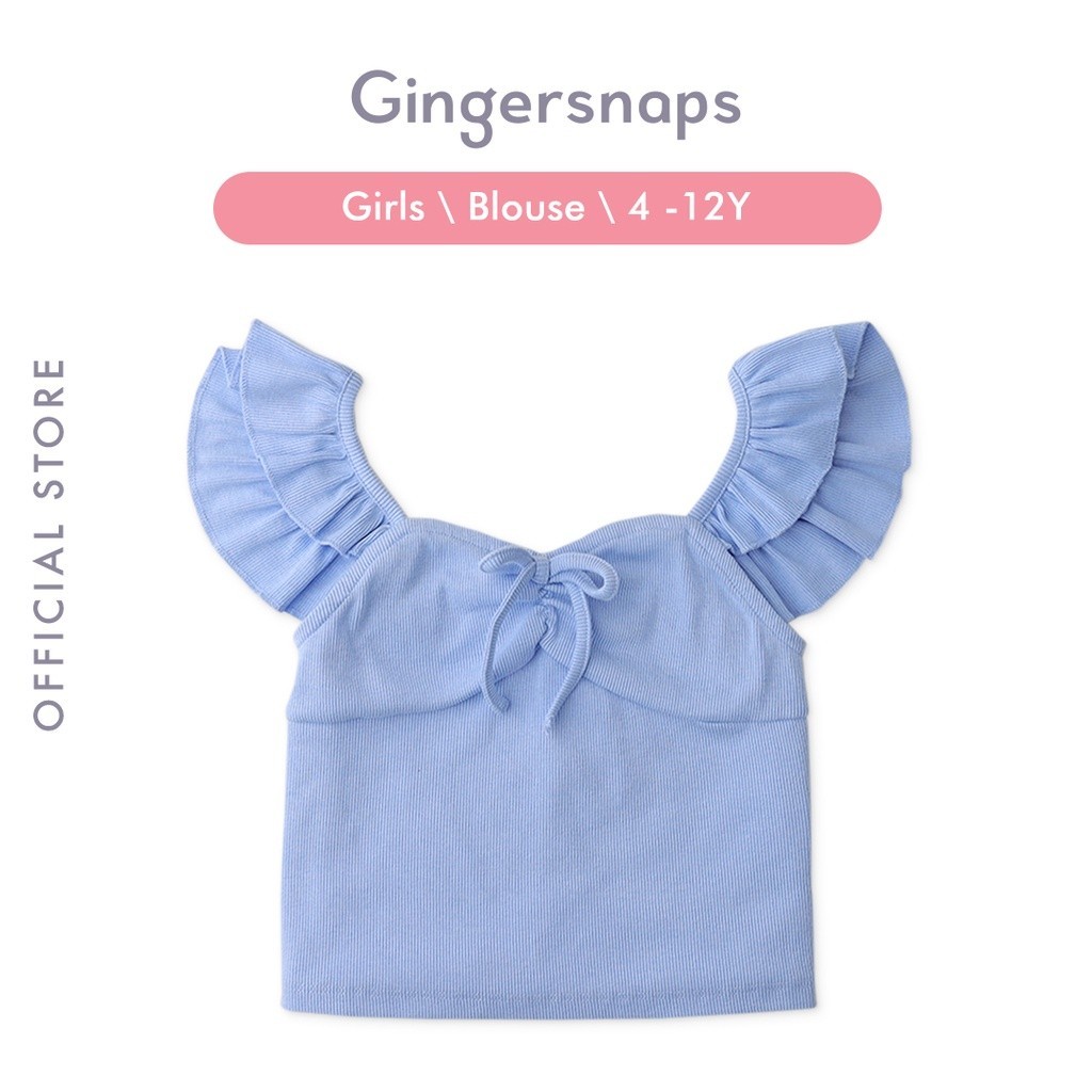 Gingersnaps Groovy Escapade 2 Blouse - Atasan Anak Perempuan (Biru)
