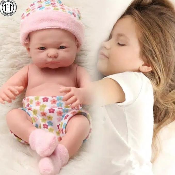 Boneka Bayi Mini Baham Silikon Lembut