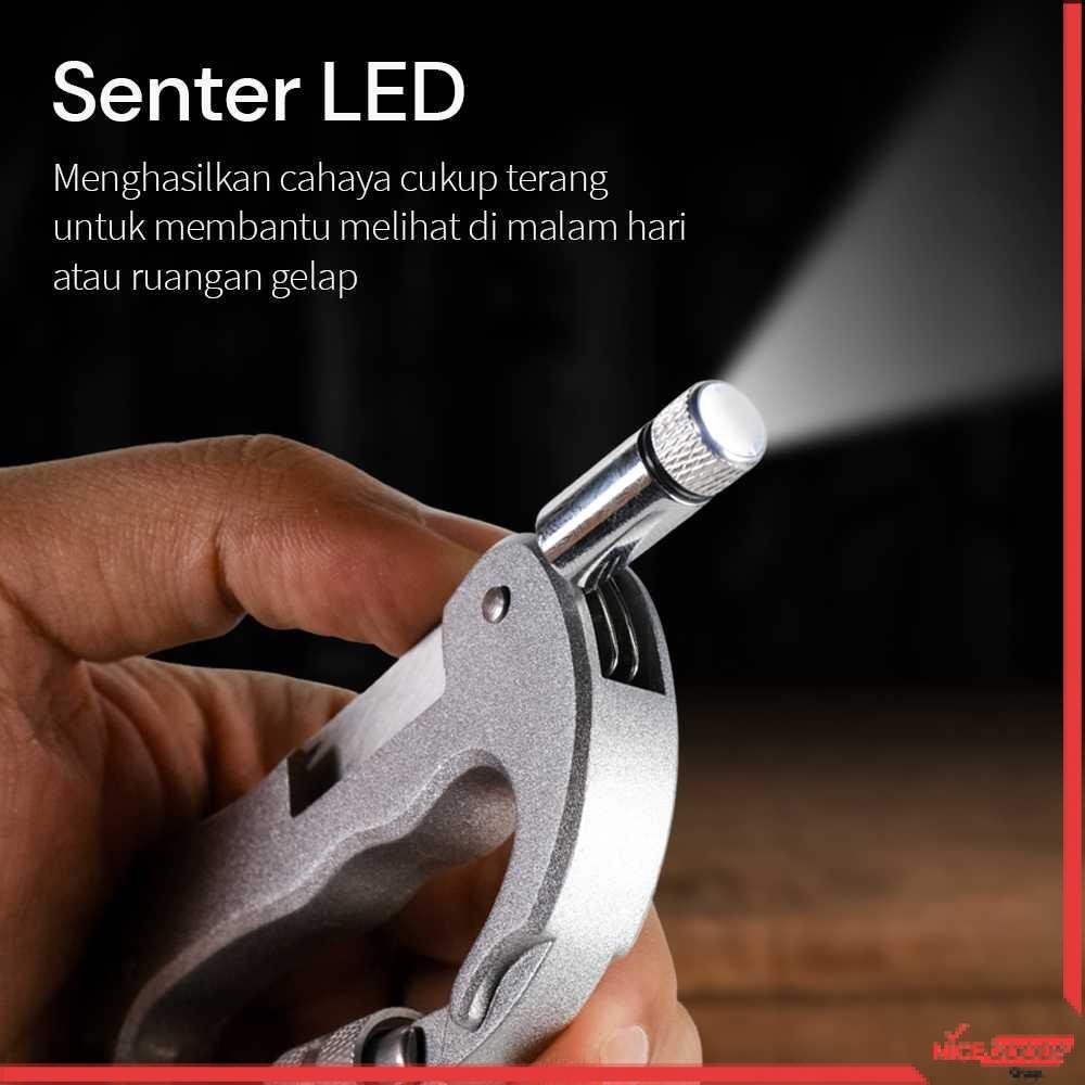 Carabiner Pisau Lipat Knife Carabiner Mountaineering EDC