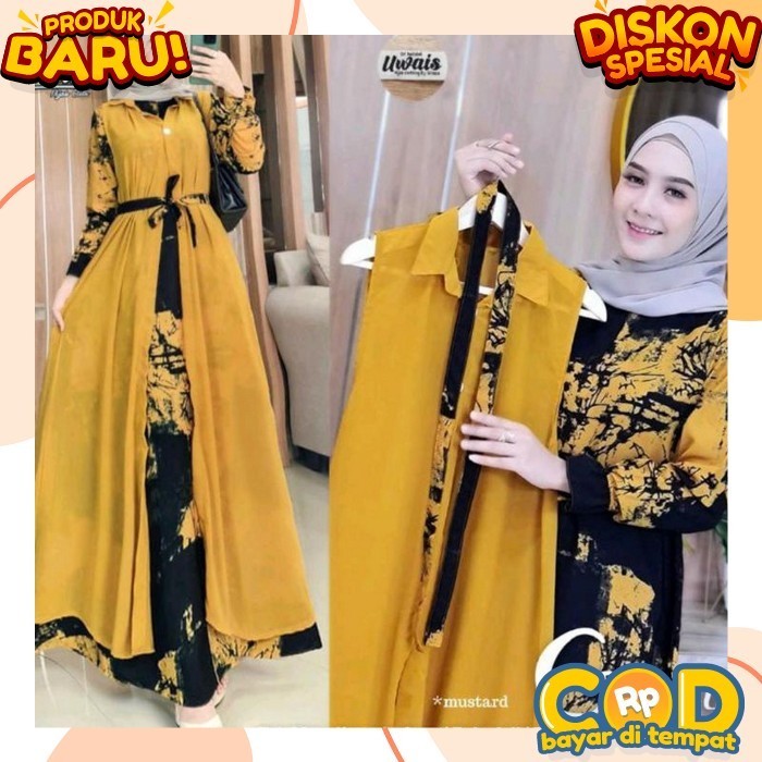 Gamis Wanita Terbaru2024 Viral Games Dewasa 2024 Pakaian Syari Set Gamiis Long Tunik Keki Aghnia Max