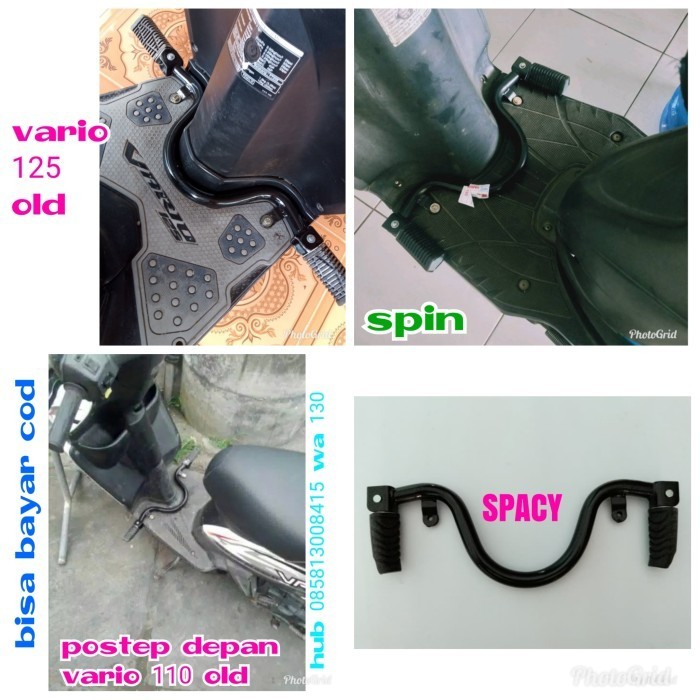 Footstep Motor Vario 125 Old Vario 110 Old Spacy Spin Pijakan Kaki Pnp