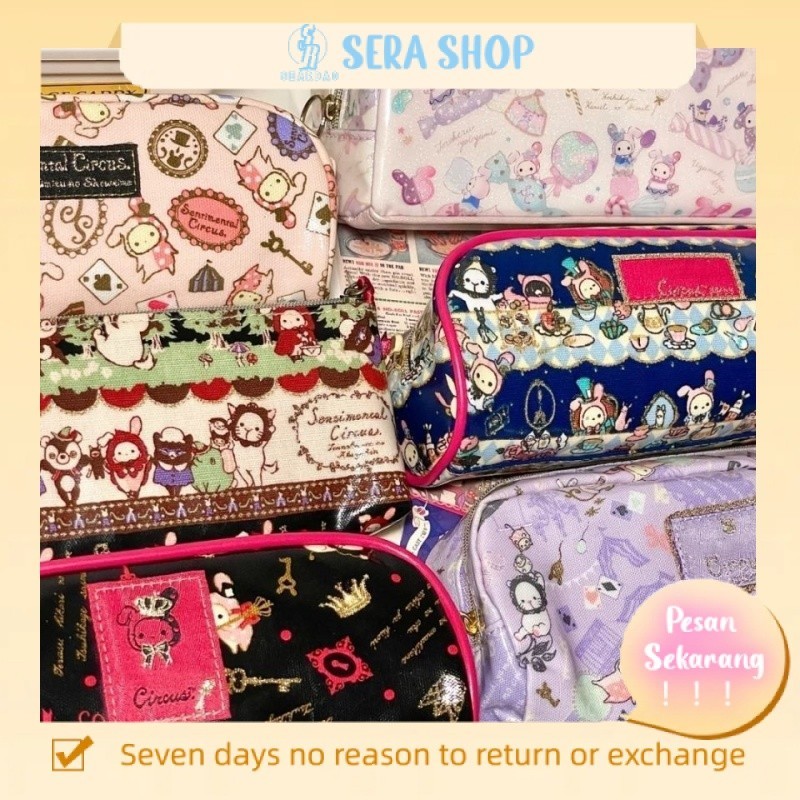 

▲♂○Sera Sanrio Jepang Keluar dari Cetak Kotak Pensil Sedih Sirkus Lucu Kapasitas Besar Kartun Bernilai Tinggi Kotak Pensil Tas Kosmetik