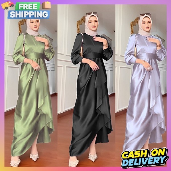 Dress Syari Murah Baju Ghamis Import Gamis Remaja Import Terbaru2024 Games Remaja Dress Kondangan Ga