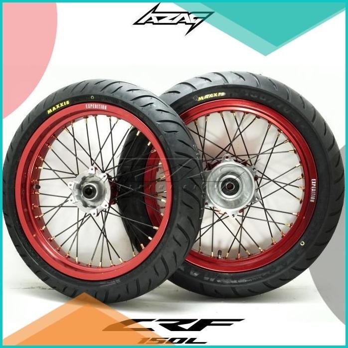 ban set motor honda crf 150 modif supermoto expedition wilwood maxxis