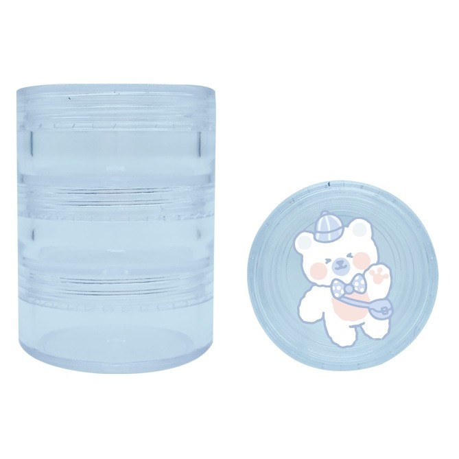 OFC MINISO Cute Cartoon Series 3-Layer Cream Box Cream Jar Tempat Cream Kotak Obat Muka Kotak Cream 