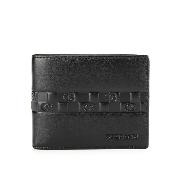 Obermain Dompet Pria DRAKE SHORT WALLET Black OBW703BK
