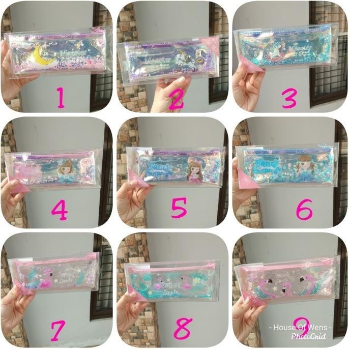 

UNICORN LIGHT PENCIL CASE HOLOGRAM - TEMPAT PENSIL UNICORN BISA NYALA