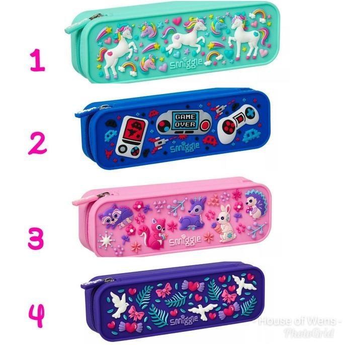 

SMIGGLE GO SILICONE PENCIL CASE - TEMPAT PENSIL SMIGGLE - Hijau muda