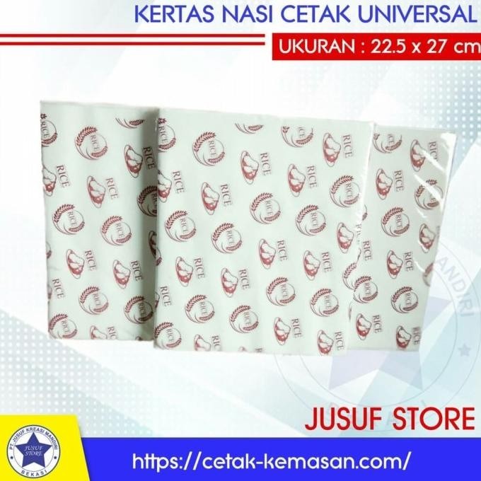 

Berkualitas Kertas nasi cetak/ wrapping paper