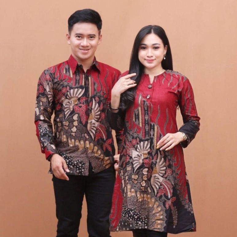 Big Sale Batik Tunik Couple Modern Set Pakaian Couple Kemeja Batik Pria Premium Baju Batik Couple Batik Cowok Cewek Seragam Guru Kantoran Kerja Keluarga Panitia Hajatan Pernikahan Batik Atasan Wanita Perempuan Seragam Size M L Xl Xxl Jumbo Batik Kondangan