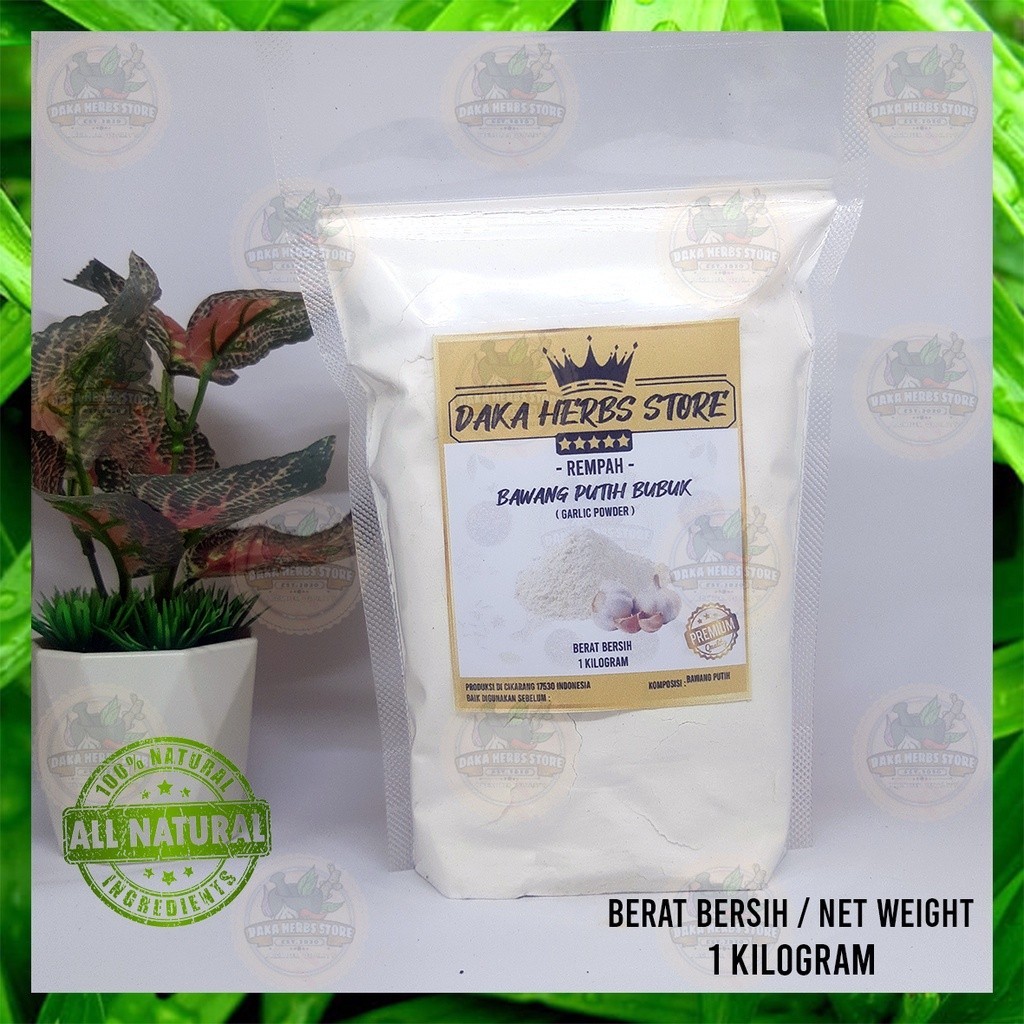 

Bawang Putih Bubuk Murni tanpa campuran/ Garlic Powder 1 kg