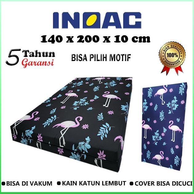 Kasur Busa INOAC Uk 140 x 200 x 10 cm Bergaransi 5 Tahun
