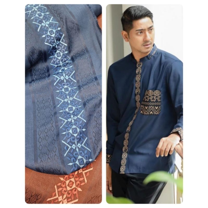 Kain kemeja/Hem/Koko bordir