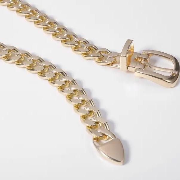 Sabuk Rantai Wanita Viral Gold Silver Fashion Ikat Pinggang Rantai R02