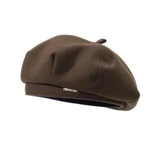 Topi Baret Beret Kulit Pu Leather Korea Import