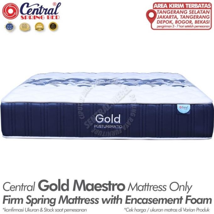 Kasur Central springbed Gold Maestro Posturematic ukuran 160 x 200 cm