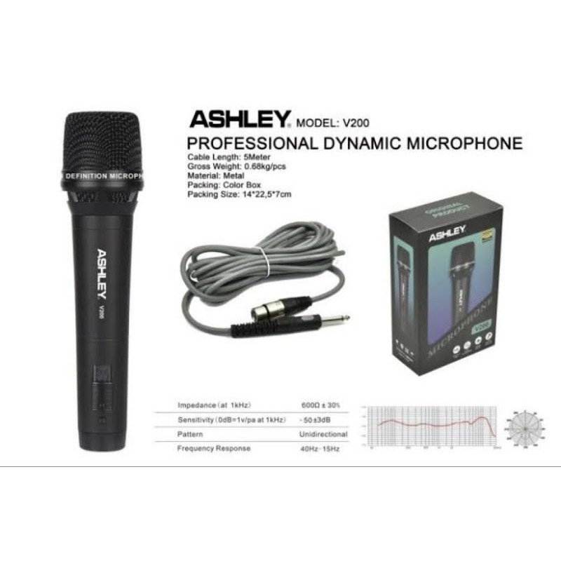 Microphone ASHLEY V200 Original ASHLEY