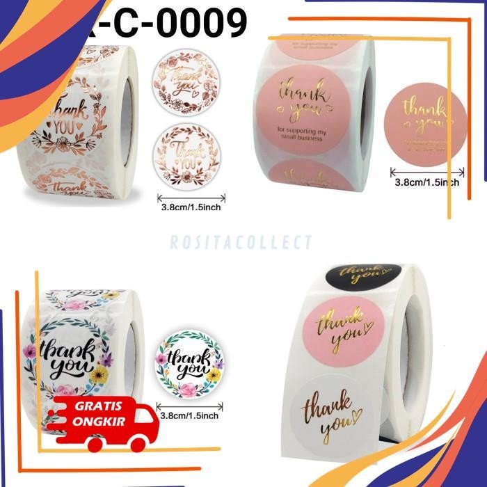 

STIKER STICKER THANK YOU BESAR PINK COKLAT BIRU HITAM BUNGA GR-C-0009 PRODUK TERBAIK