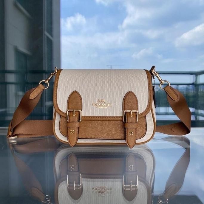 Promo  Ready Tas Ch Ca622 Lucy Crossbody Bag In Colorblock Natural Multi Ori