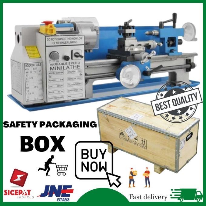 Mesin bubut mini besi kayu serbaguna wood and metalworking 550w
