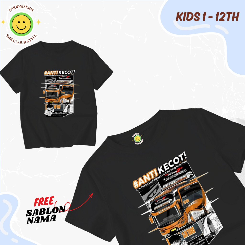Kaos Bus Mania Anak Telolet Kids Panda Winspektor Tuan Muda Bos Kecil Viral - DMOOND