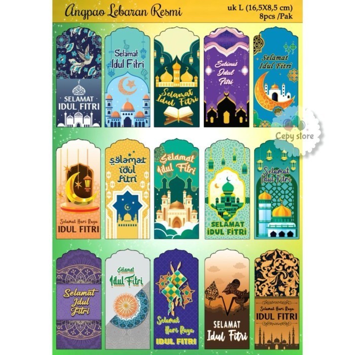 

Limited Amplop Lebaran Idul Fitri L / Angpao Idul Fitri / Amplop Lebaran JUMBO Baru!