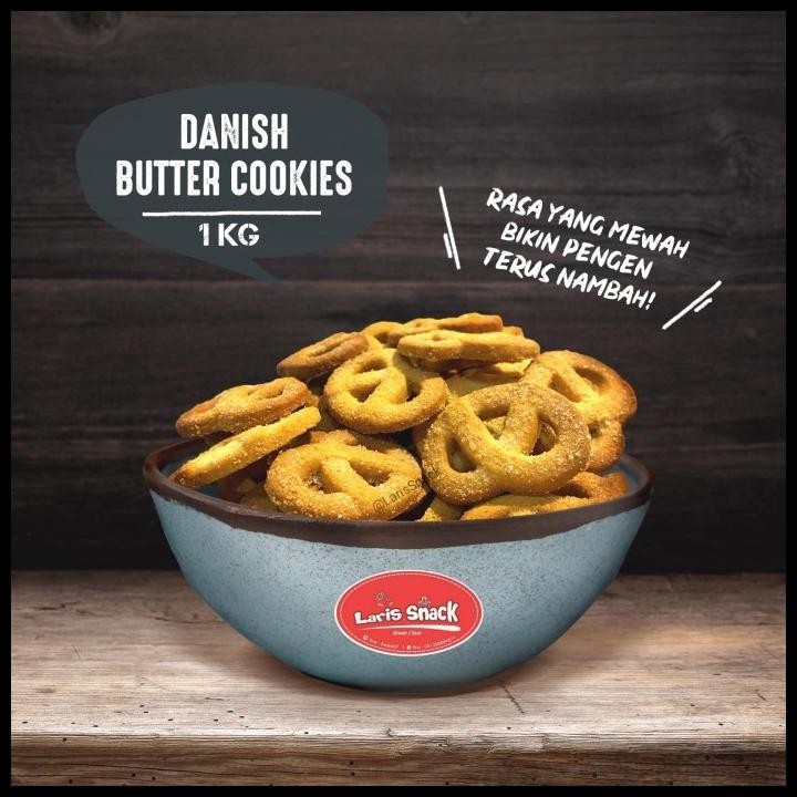 

Biskuit Danish Butter Cookies Monde Gelora Snack Kiloan 1000Gr