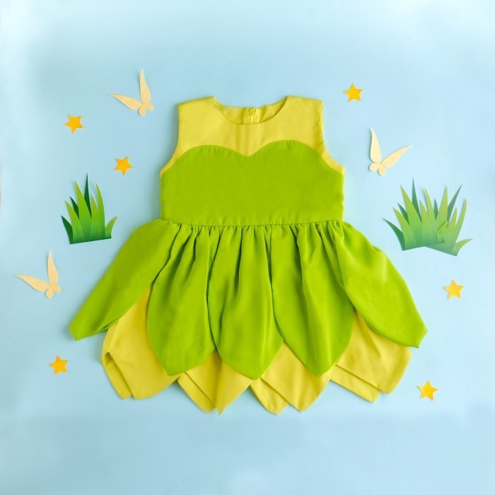 Tinkerbell Dress / Disney Princess Dress / Kostum Princess Anak