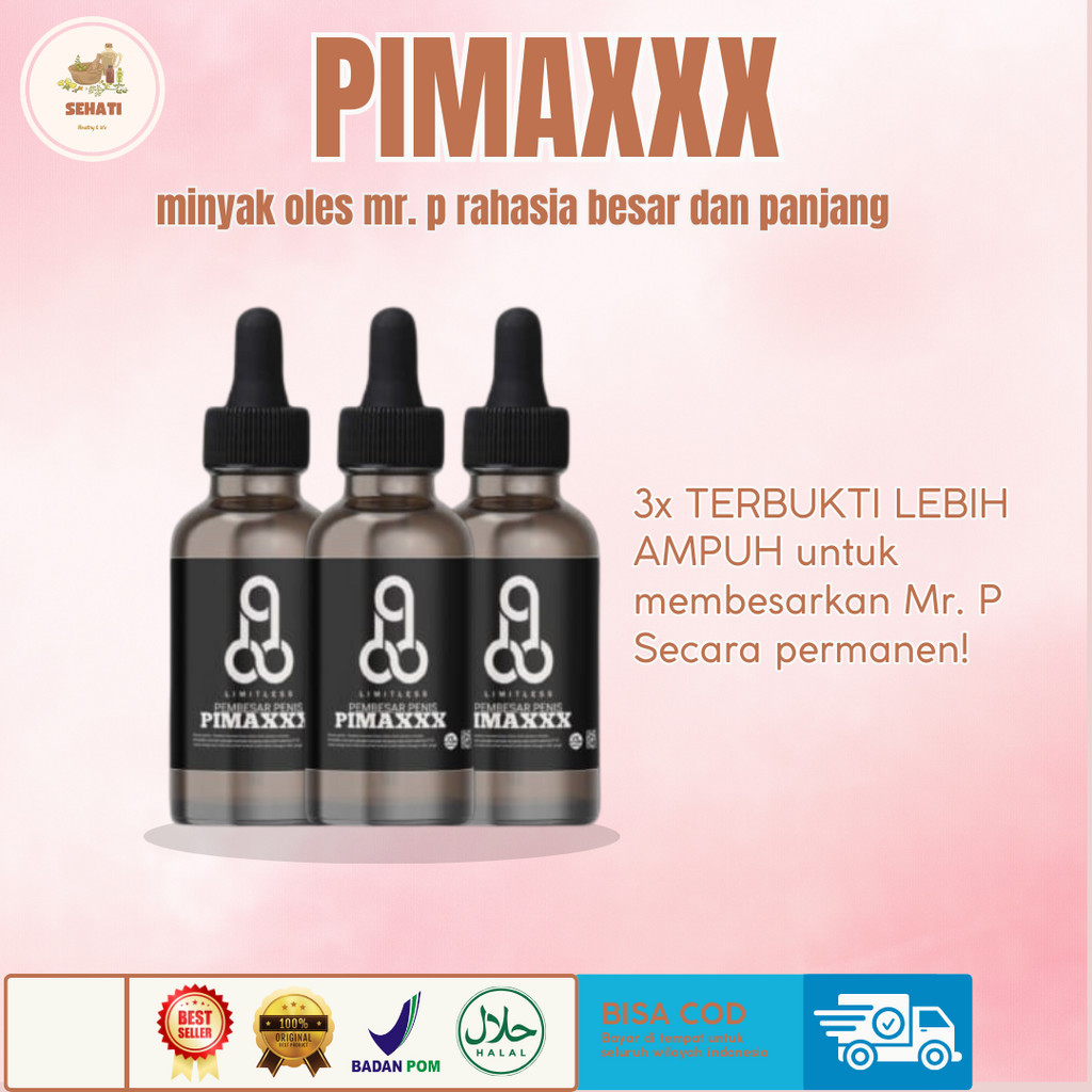 [BEST SELLER]!!!!!PIMAXXX - Multivitamin Suplemen obat pembesar dan panjang Penis MR.P Ampuh Permane