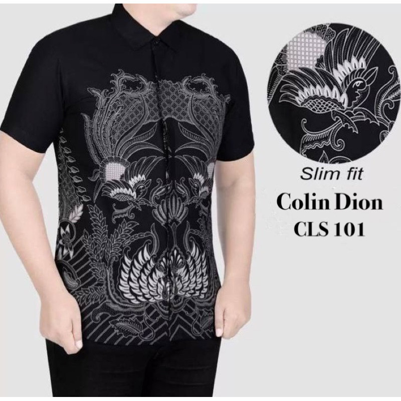 NEW BATIK LENGAN PENDEK PRIA SLIMFIT (asli colin dion)