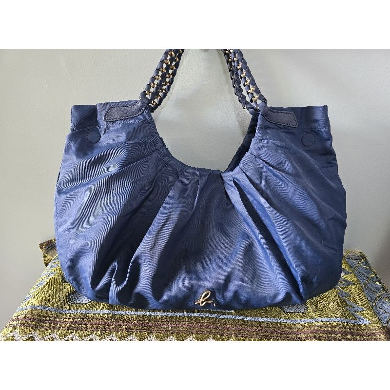 Agnes b authentic tote bag_blue