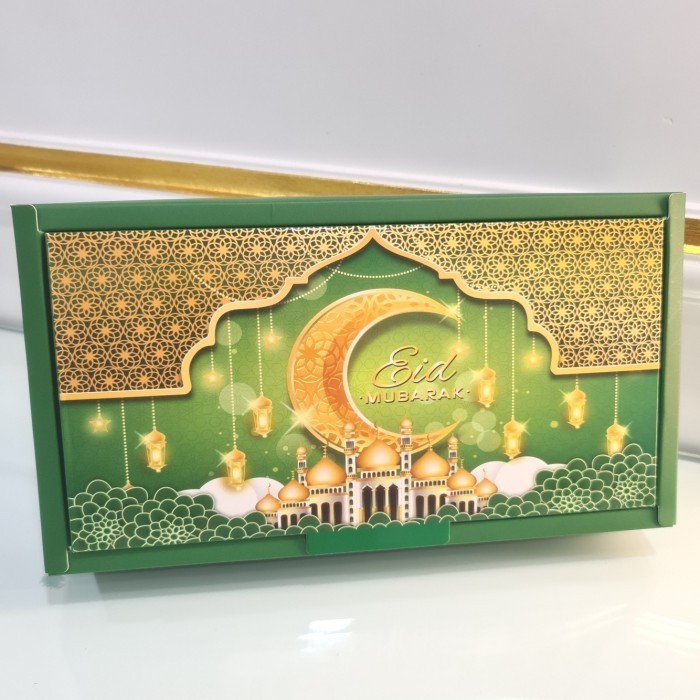 

Limited Box Kue kering Lebaran isi 10pc Kotak Idul Fitri - Caramel Hijau Baru!