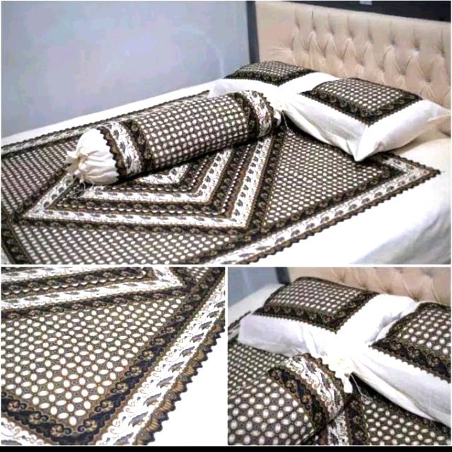 sprei batik wayang katun pekalongan asli ukuran 160 dan 180 halus