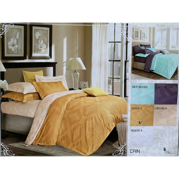 Bedcover + sprei king koil serat bambu 180x200x30