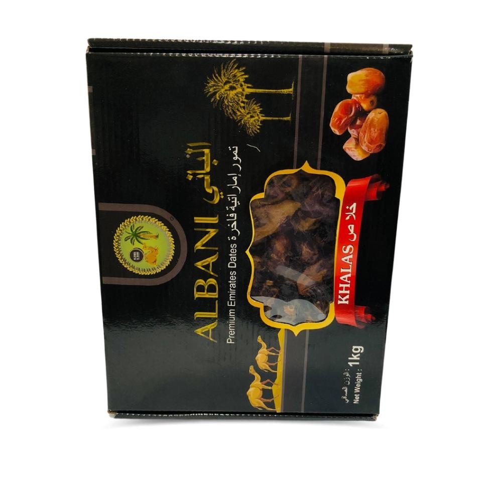 

POJ Kurma Khalas 1kg Premium Albani | Kurma Kholas | Kurma Khalas Al Saad | Khalas Premium 1 kg | Kolas Alsaad TERLARIS