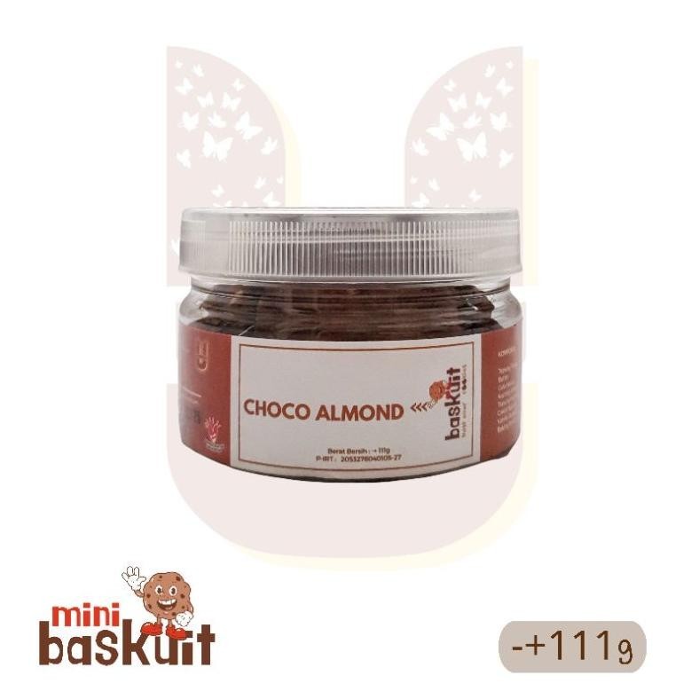 

{cookies} Choco Almond - BASKUIT (Best Ever Cookies) - Kemasan Jar / Toples 111g - Kue Kering Coklat TERLARIS