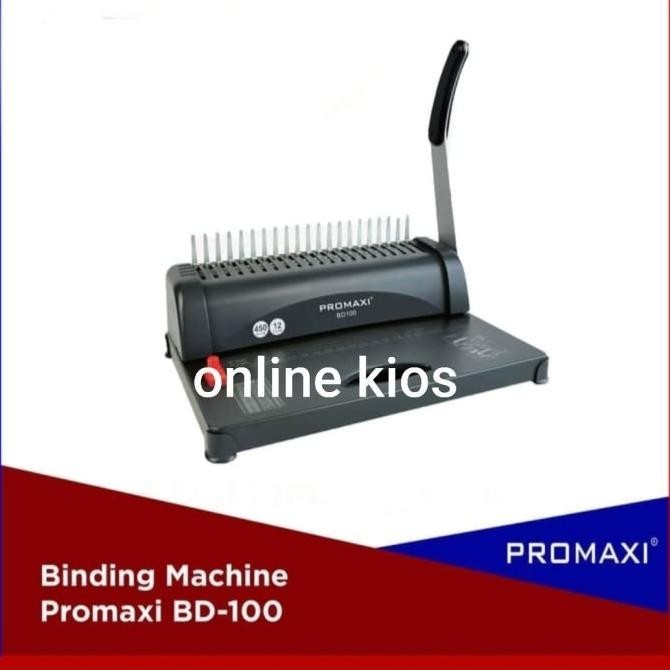 

Mesin Jilid Promaxi Bd-100 - Alat Binding /Jilid Spiral Plastik Bd100