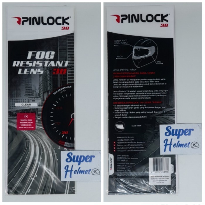 Pinlock 30 for NHK full face