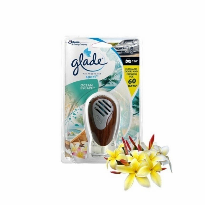 GLADE CAR OCEAN ESCAPE SET PENGHARUM PARFUM MOBIL