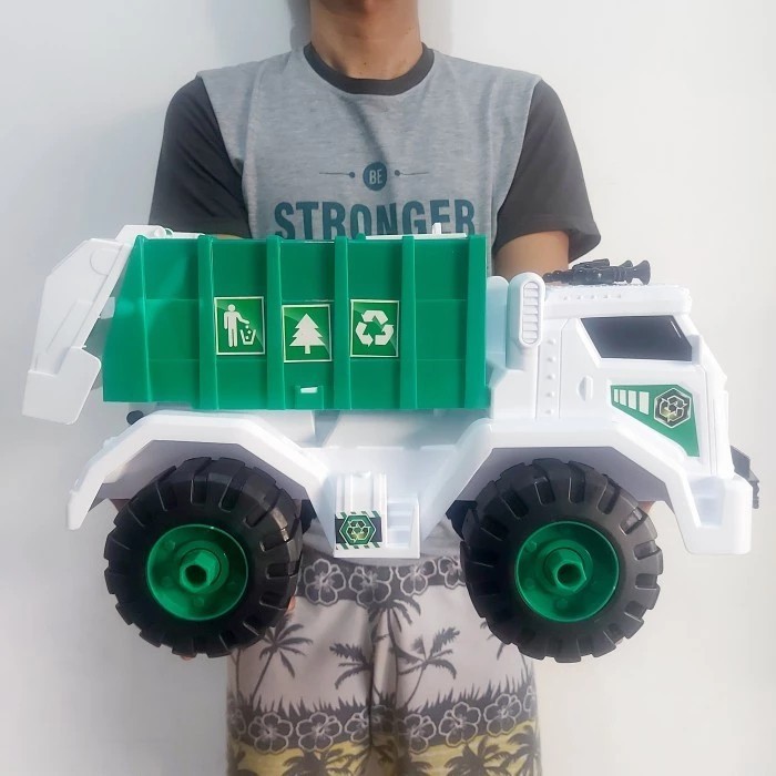 Mainan Mobil Truk Sampah Uk - Mobil Truck Kebersihan Besar Anak